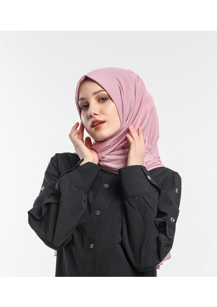 Kadın Pembe Penye Şal modelleri