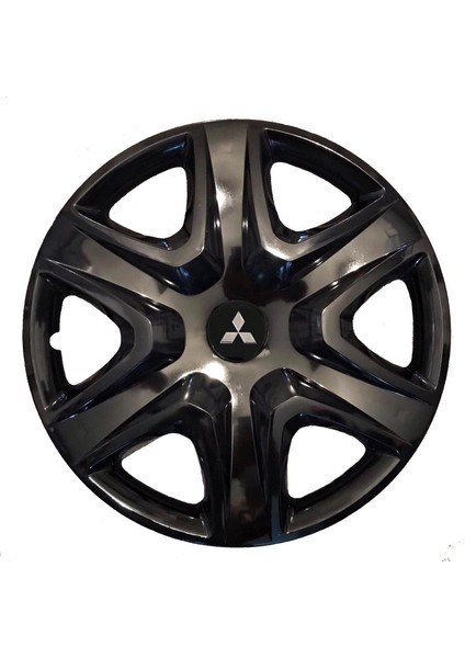 Mitsubishi 16'' İnç Pi̇ano Black 4lü Set Jant Kapağı Çelik Jant Görünümlü