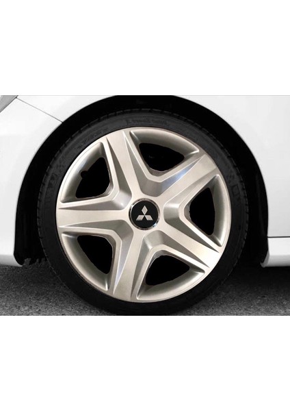 Mi̇tsubi̇shi̇ Lancer Evolution 15'' Inç Gri̇ 4lü Set Jant Kapağı Çelik Jant Görünümlü