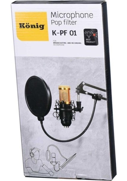 K-Pf1 Pop Filtre Çift Katmanlı