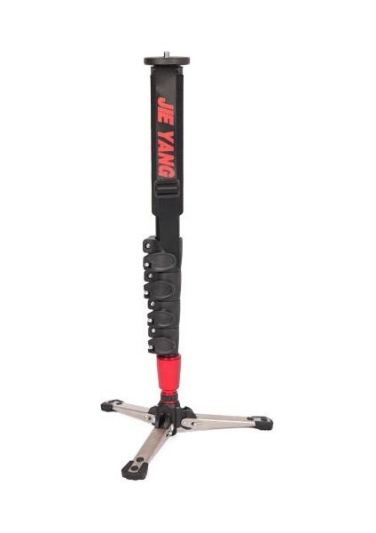 Jieyang Monopod 0506BT Mandallı Kilit Sistemi Kırmızı