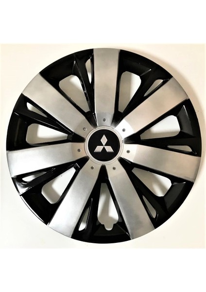 mitsubishi Carisma 16'' Inç Gri - Siyah 4lü Set Jant Kapağı Çelik Jant Görünümlü