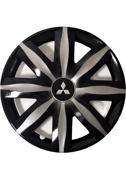 mitsubishi Space Star 14'' Inç Gri - Siyah 4lü Set Jant Kapağı Çelik Jant Görünümlü