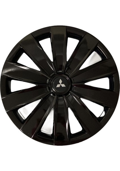 mitsubishi Eclipse 14'' Inç Piano Black 4lü Set Jant Kapağı Çelik Jant Görünümlü