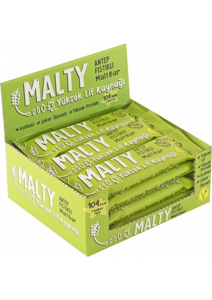 Antep Fıstıklı Malt Bar 34 gr - 12 adet