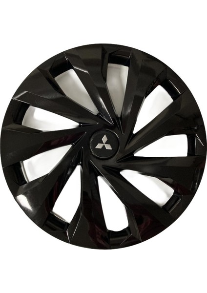 mitsubishi Lancer Evolution 15'' Inç Piano Black 4lü Set Jant Kapağı Çelik Jant Görünümlü