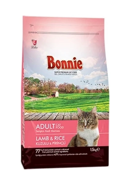 Kuzulu ve Pirinçli Kedi Maması 1,5 kg