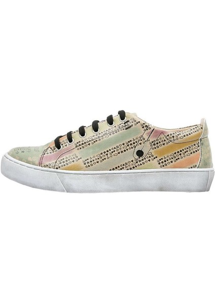 Kadın Vegan Deri Yeşil Sneakers - Summer Checklist Tasarım modelleri