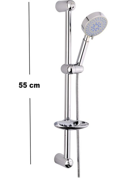 Sürgülü Duş Seti 5 Kademeli Duş Başlığı Seti