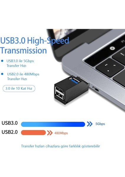 USB 3.0 USB 2.0 Port Hub Çoğaltıcı