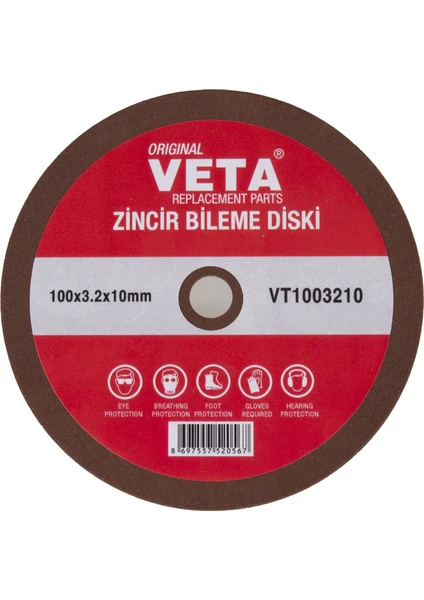 Zincir Bileme Diski 100 x 3.2 x 10MM