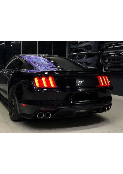 Ford Mustang 2015 Sonrası GT350 Shelby Difüzör + Egzoz Uçları