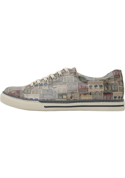 Erkek Vegan Deri Bej Sneakers - Frame of Mind Tasarım modelleri