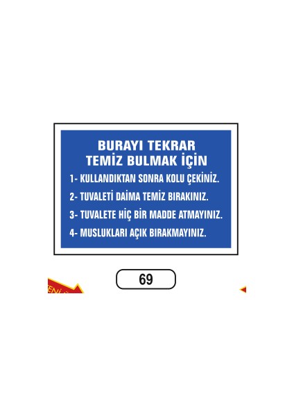 Burayı Tekrar Temiz Bulmak Için Uyarı Ikaz Levhası