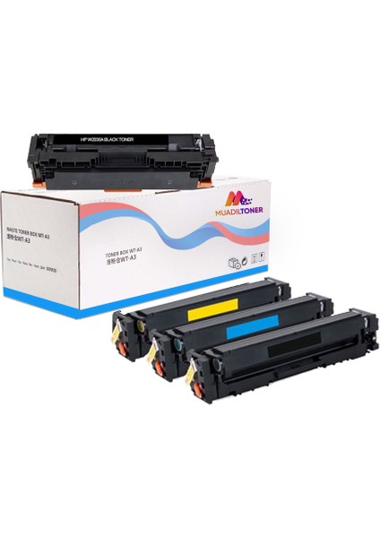 Hp Color Laserjet Pro M479DN Uyumlu 4 Renk Muadil Toner Seti 415A Çipsiz