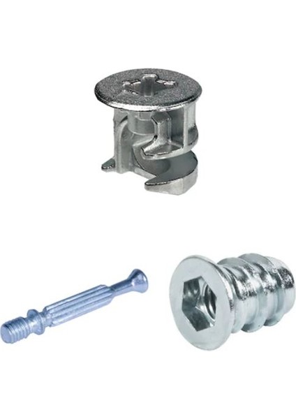 Minifix Seti 15/18 mm Metal Dübelli