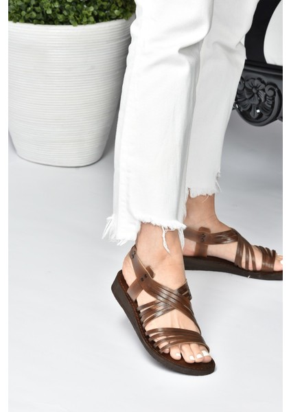 Taba Hakiki Deri Kadın Sandalet K374680503 modelleri