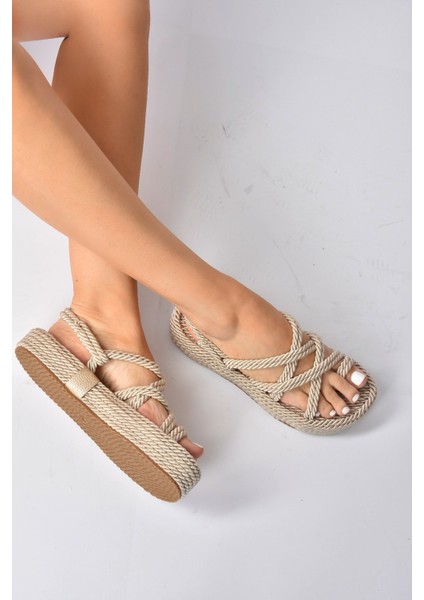 Ten Kumaş Kadın Sandalet H596021304 modelleri