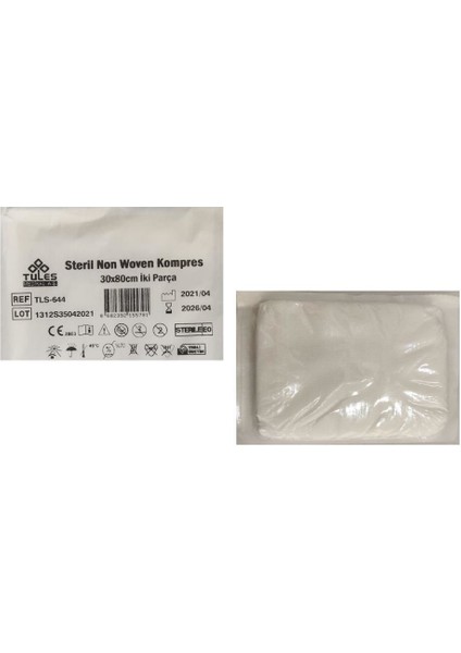 Non-Woven Steril Yüksek Emici Kompres 30X80 cm