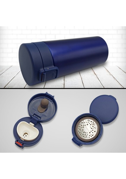 Sızdırmaz Vakumlu Çift Katmanlı Travel Mug Paslanmaz Çelik Termos 380 ml Kupa,küçük,çay Termos 522