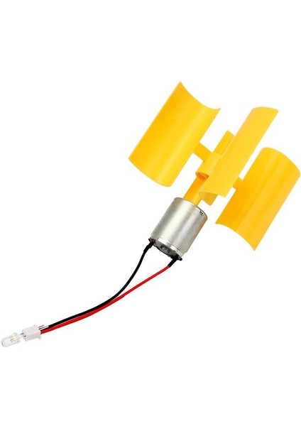 Dc Mikro Motor Küçük LED Dikey Eksen Rüzgar Türbini Jeneratörü