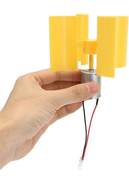 Dc Mikro Motor Küçük LED Dikey Eksen Rüzgar Türbini Jeneratörü fırsatları