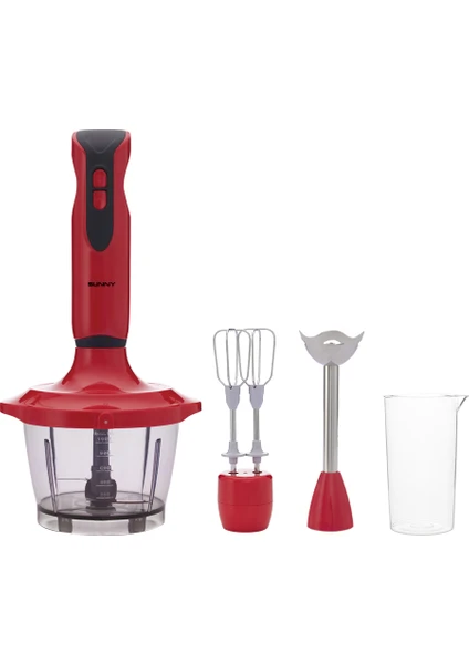 Viyolin Midi Blender Set - Kırmızı