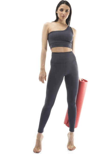 The Step Sports Straight Yüksek Bel Toparlayıcı, Sıkılaştırıcı Yoga Tayt 25"