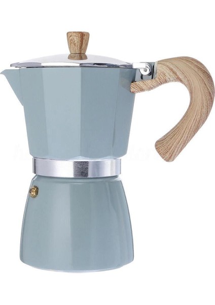 Grossberg Coffee Mokapot ve Yedek Hazneli Cam Kahve Değirmeni Set