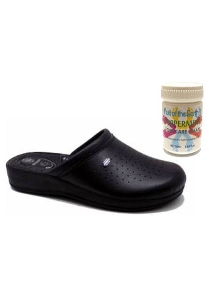 Gzr Unisex 4 Nokta Sabo Terlik Hastane Aşçı Iş TERLIĞI+50ML Topukçatlağı ve Nasır Giderici