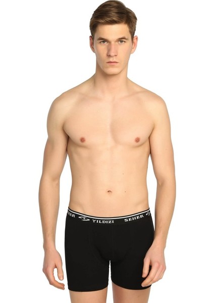 Seher Erkek 6'lı Paket Likralı Boxer