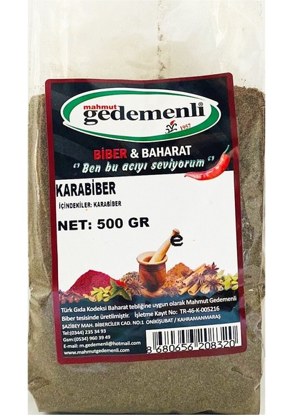 Karabiber Toz 500 gr