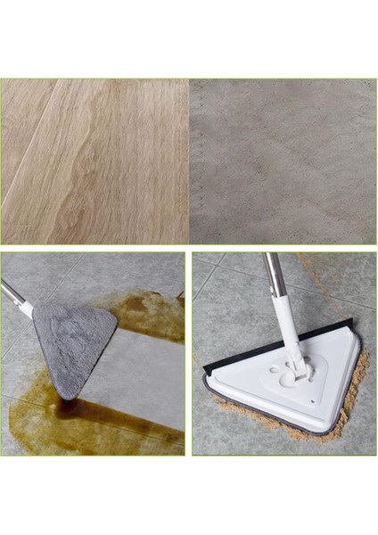 Teleskopik Üçgen Camsil Duvar Yüzey Cam Silme Aparatı Mop Mikrofiber Sprey