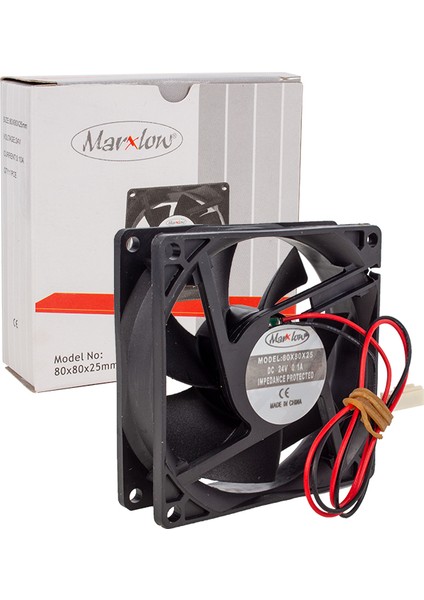 8x8 Bilgisayar Fanı Marxlow 80*80*25MM 24 Volt