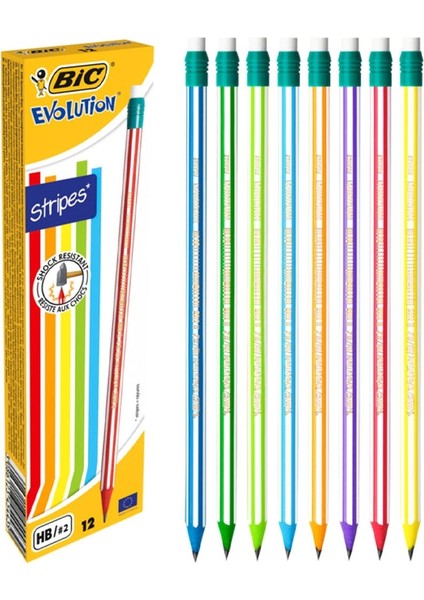 Evolution Stripes 12'li Kurşun Kalem