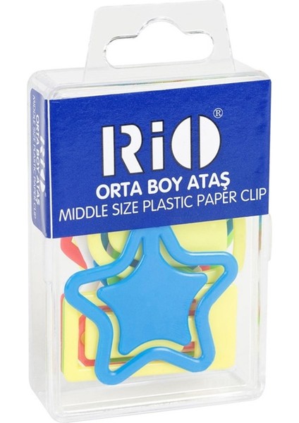 Orta Boy Renkli Plastik Ataş 602