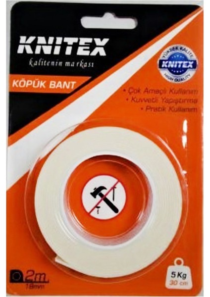 Knıtex KTX-124 Köpük Bant 2 M 18 mm