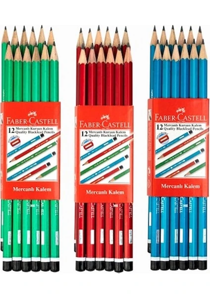 Faber Castell 12'li Mercanlı Kurşun Kalem