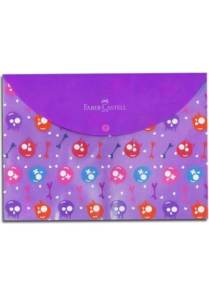 Faber Castell Baskılı Çıtçıtlı Dosya