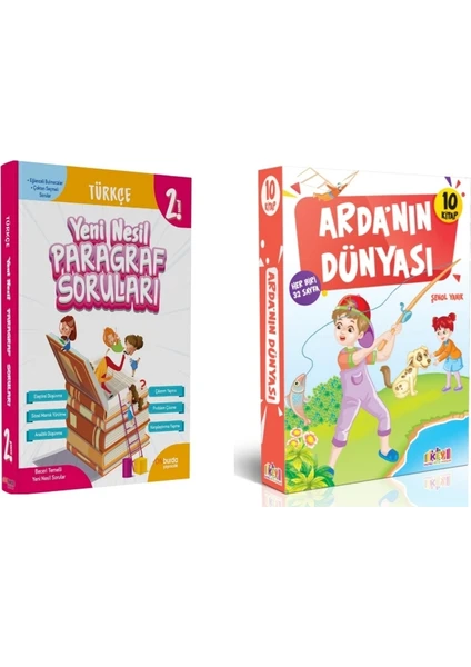 On Burda Yayınları 2. Sınıflara Yeni Nesil Paragraf ve Arda'nın Dünyası 10 Lu Hikaye