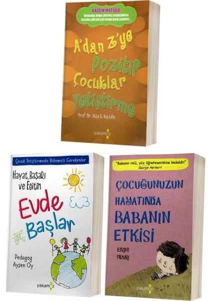 Yakamoz Yayınları Hayat, Başarı ve Eğitim Evde Başlar Seti - 3 Kitap