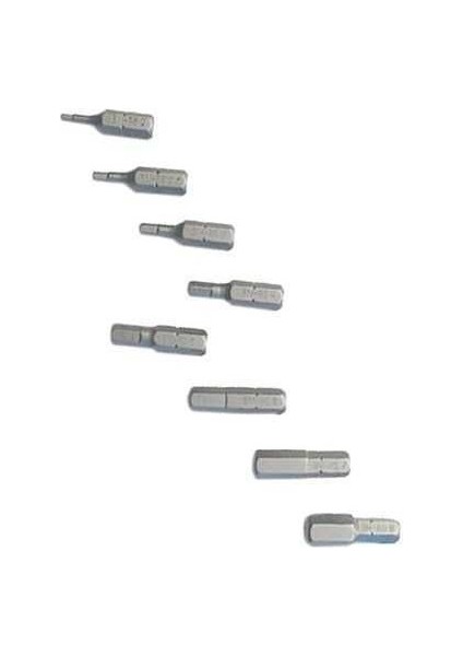 20252 Altıgen Bits, 3.0 x 25 Mm, 10 Parça