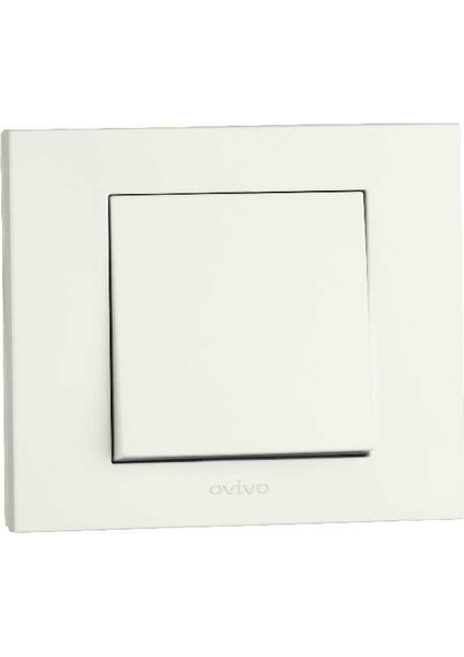 Tekli Anahtar Beyaz + Çerçeve