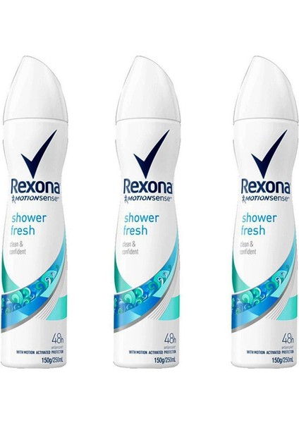 Shower Fresh Deodorant Sprey 150ML X3