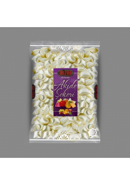 Mizan 400 gr Iri Beyaz Naneli Akide Şekeri