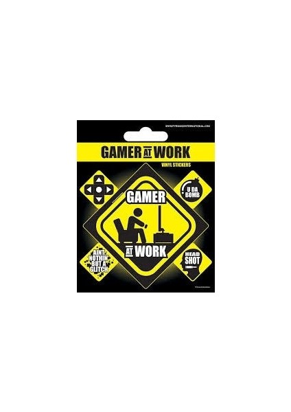 Çıkartma Gamer At Work (Collectables)