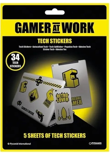 Tech Sticker Gamer At Work (Collectables)