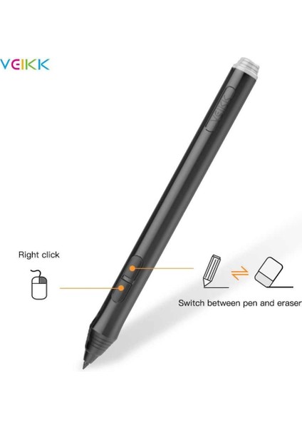 Veikk A50, A15 ve A15 Pro Grafik Tabletler Için Pilsiz Pasif Kalem (VEIKK-P02)