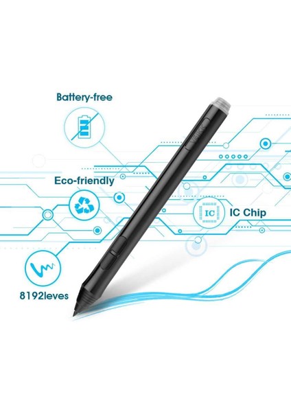 Veikk A50, A15 ve A15 Pro Grafik Tabletler Için Pilsiz Pasif Kalem (VEIKK-P02)