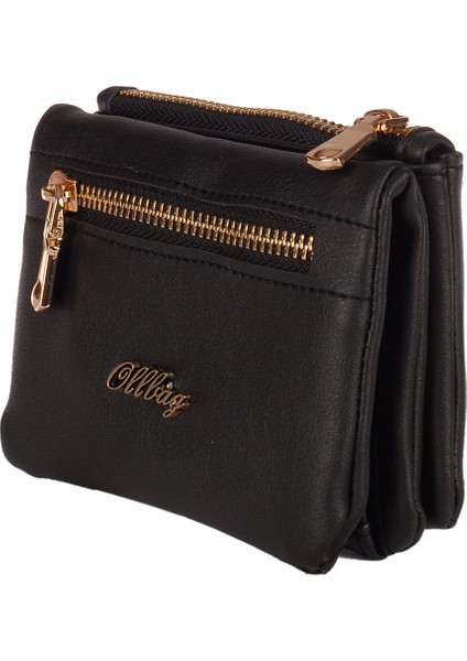 02012 Siyah Küçük Boy Kadın Suni Deri Cüzdan fiyatları